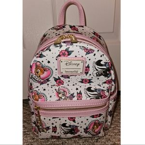 Loungefly Disney Bambi Tattoo Mini Backpack